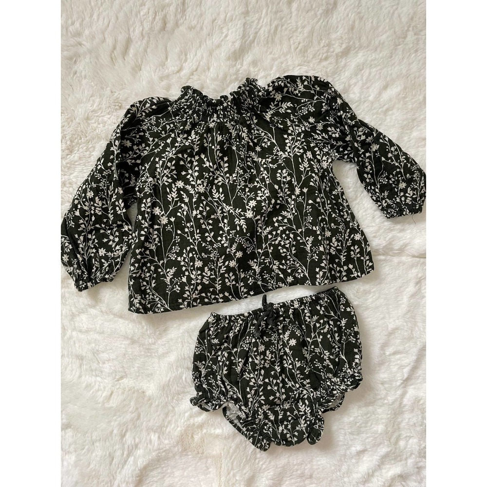 Rylee and Cru 12-18M Girls Bloomer Set